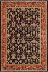 handmade Transitional Kafkaz Blue Rust Hand Knotted RECTANGLE 100% WOOL area rug 9 x 12